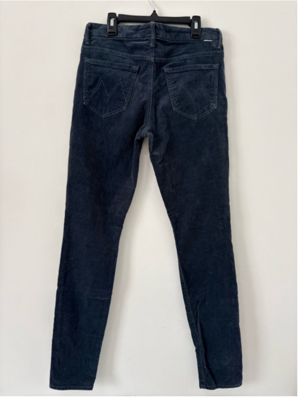 MOTHER High Waisted Looker Corduroy Pants Sz 29 (15”W) Hopscotch Indigo #327 EUC - Picture 2 of 13